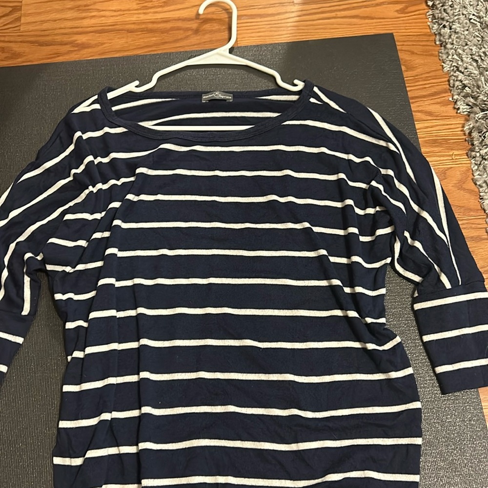 Women’s Market & Spruce Striped 3/4 sleeve